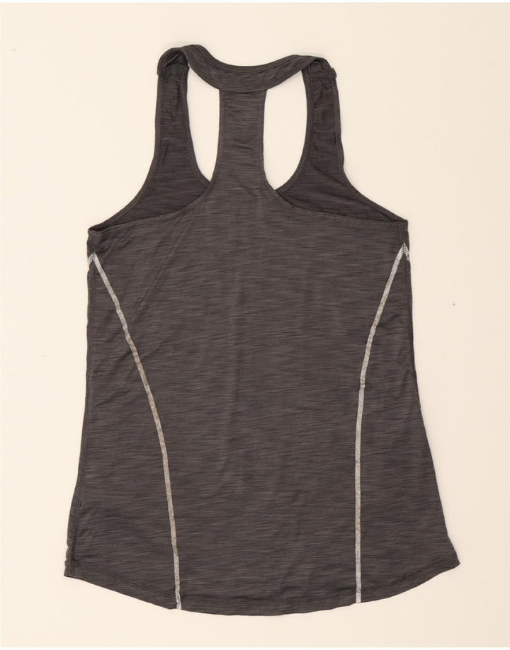 REEBOK Womens Vest Top UK 10 Small Grey Flecked Polyester Vintage Reebok and Second-Hand Reebok from Messina Hembry 