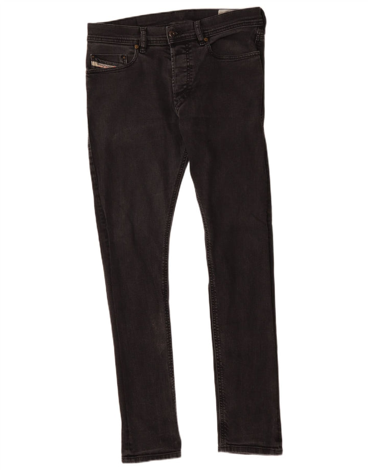 Diesel Ανδρικό Carrot Slim Jeans W30 L32 Μαύρο βαμβακερό
