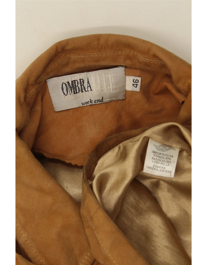 Ανδρικό Suede Jacket Ombraluce IT 46 Large Brown Δερμάτινο