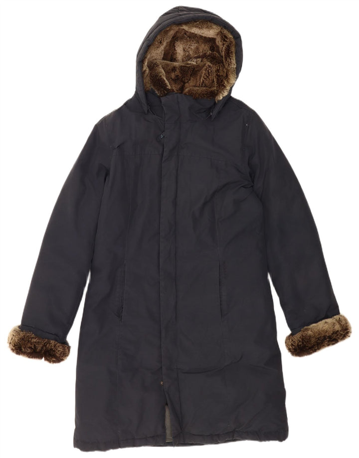 Woolrich Ανδρικό παλτό με κουκούλα UK 38 Medium Navy Blue Cotton