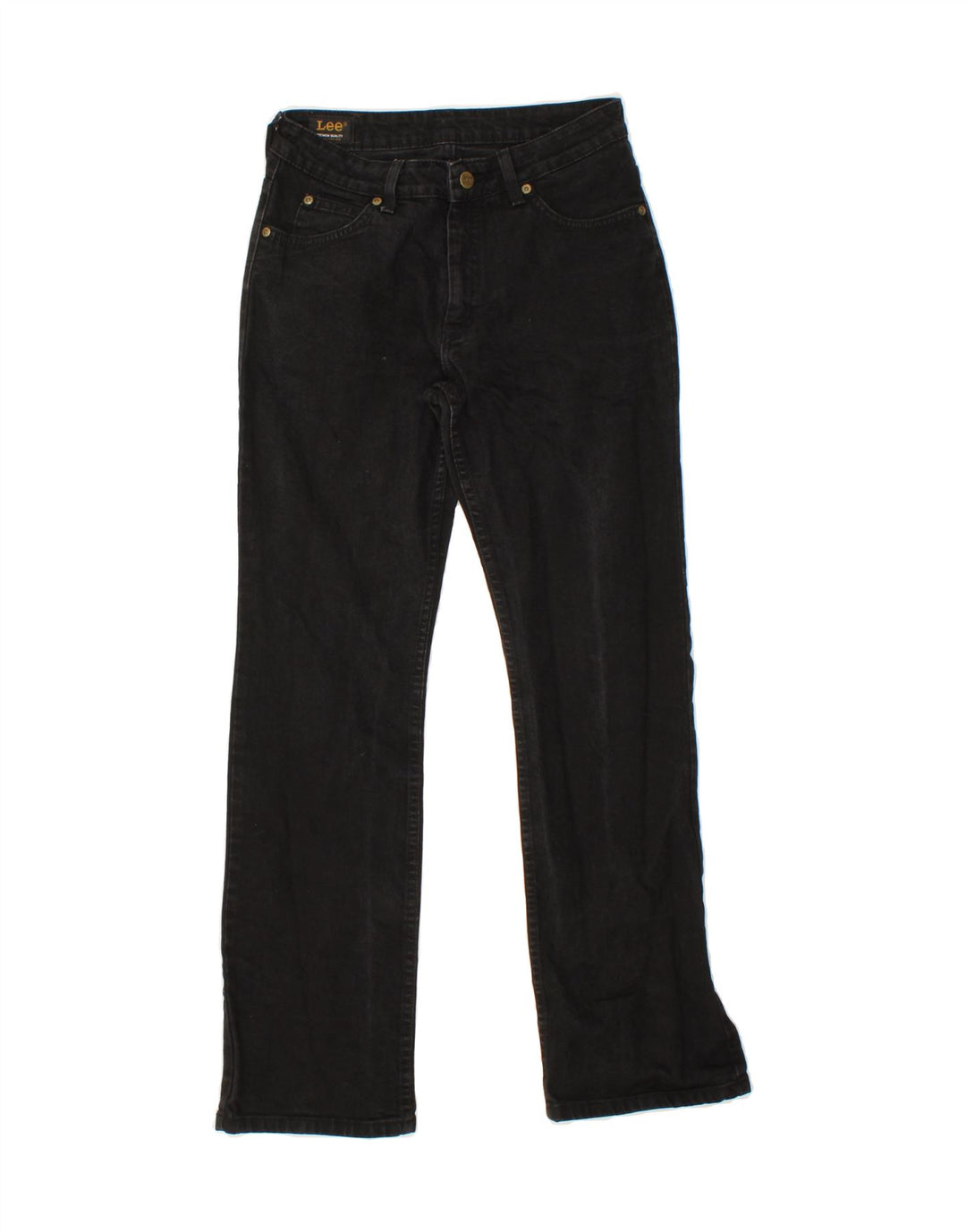 LEE Womens Cameron Straight Jeans W30 L28 Black Cotton Vintage Lee and Second-Hand Lee from Messina Hembry 