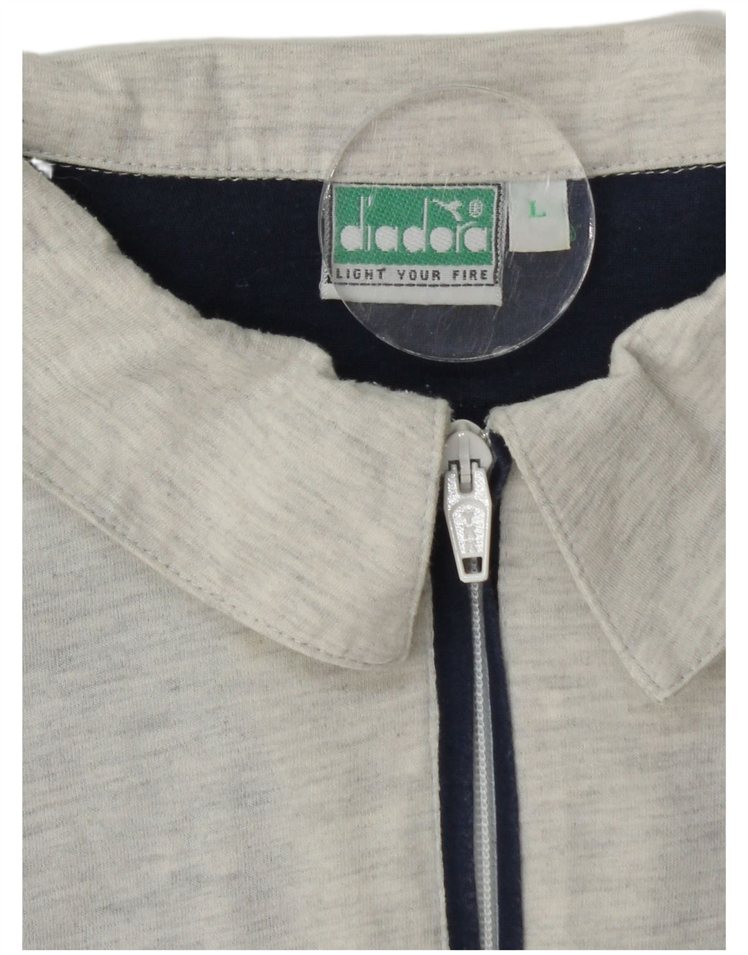 Ανδρικό γραφικό μπλουζάκι πόλο DIADORA Μεγάλο μπλε ναυτικό χρώμα, βαμβακερό