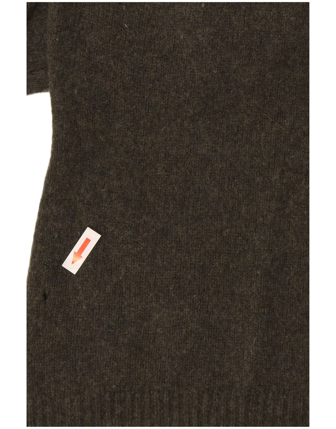 Massimo Dutti Γυναικείο πουλόβερ με ρολό λαιμόκοψη UK 14 Μεγάλο πράσινο μαλλί