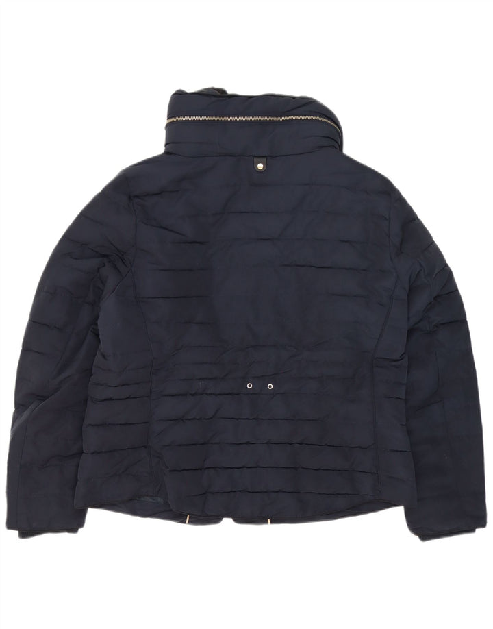 Marks & Spencer Γυναικείο μπουφάν με επένδυση UK 18 XL Navy Blue Polyester
