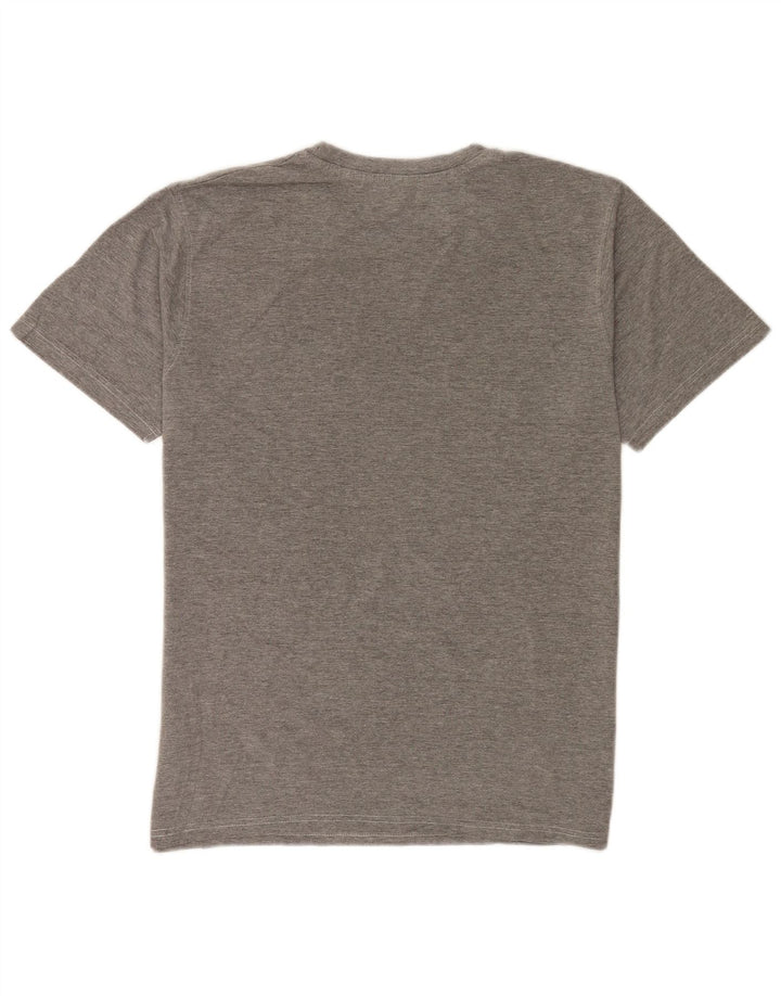 Ανδρικό γραφικό T-Shirt Mountain Warehouse Top Βαμβακερό μεσαίο γκρι