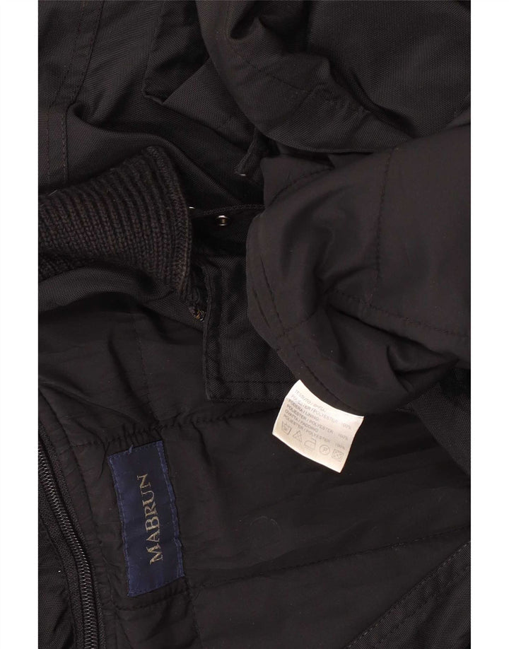 Mabrun Mens Utility Jacket UK 42 XL Μαύρο Πολυεστέρας