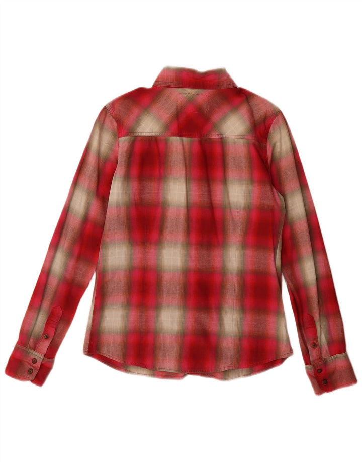 AEROPOSTALE Γυναικείο πουκάμισο UK 10 Small Red Check Cotton