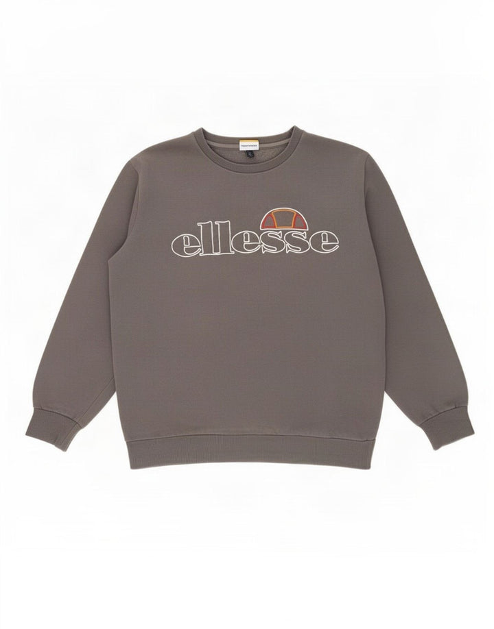 Ανδρικό γραφικό φούτερ Ellesse Jumper μεγάλο γκρι βαμβακερό