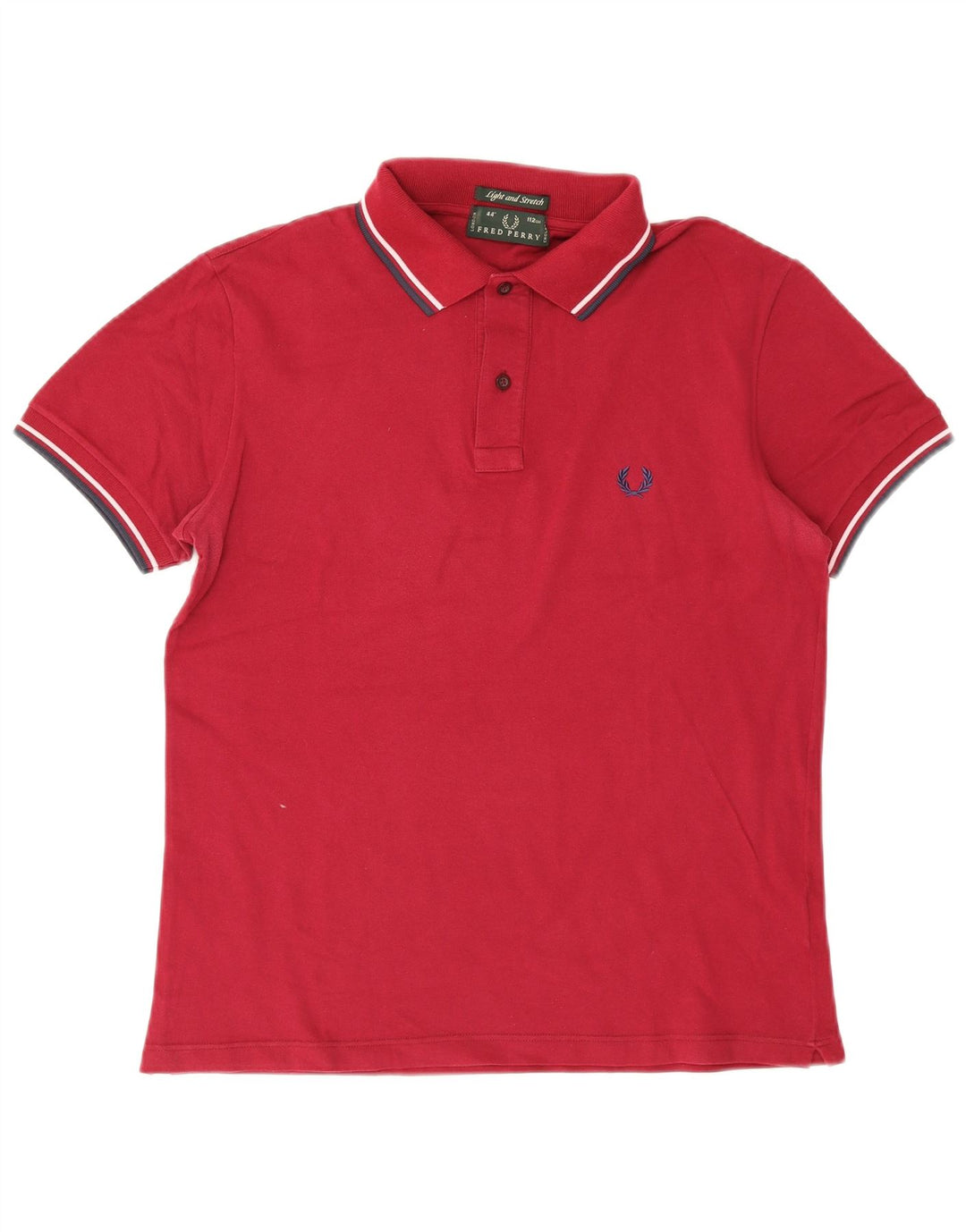 Fred Perry Ανδρικό πουκάμισο πόλο από μεσαίο μπορντό βαμβακερό ριγέ