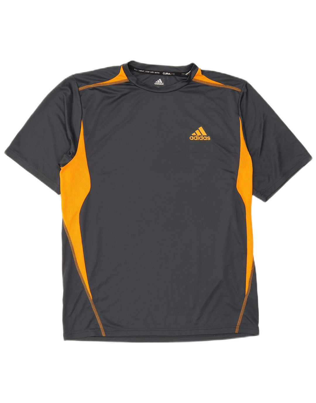 Ανδρικό T-Shirt Climalite Adidas Top Medium Grey Colourblock Polyester
