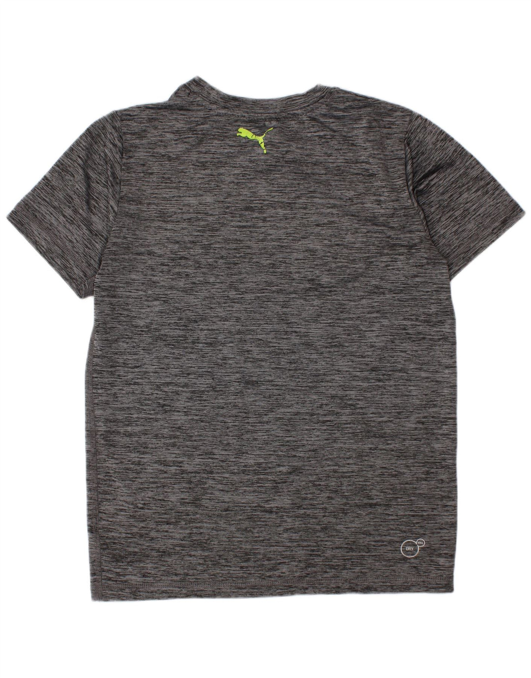 Puma Boys Graphic T-shirt Top 7-8 ετών Small Grey Flecked Polyester