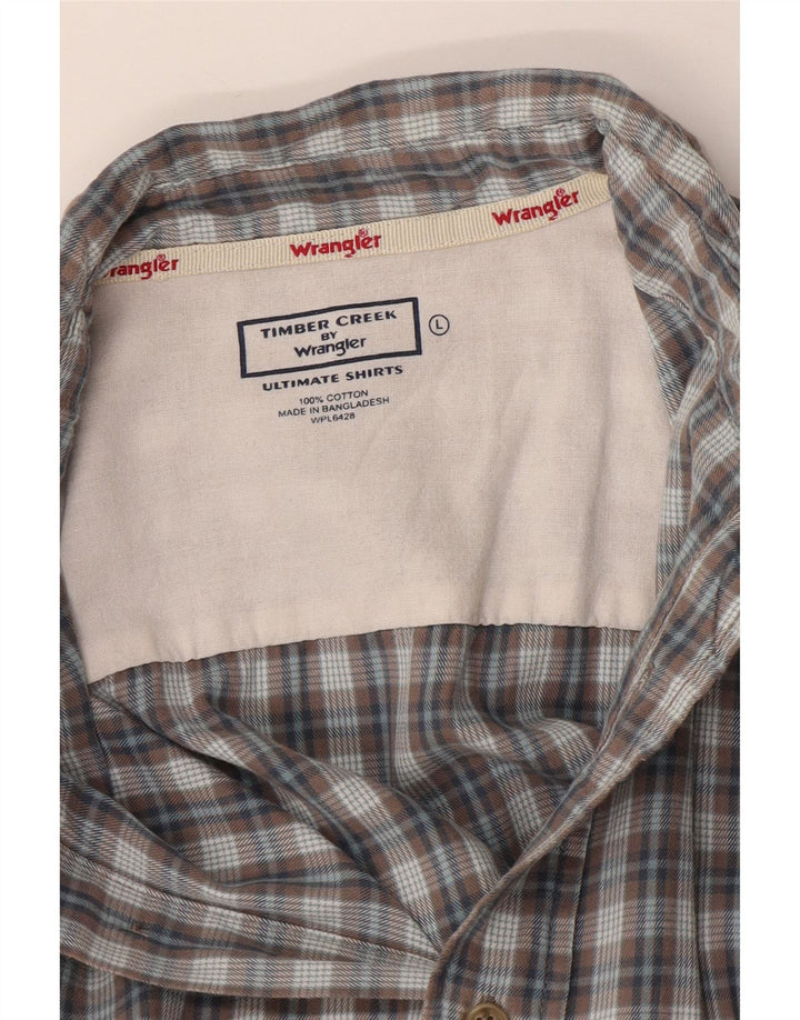 Ανδρικό πουκάμισο Wrangler με μεγάλο γκρι βαμβάκι