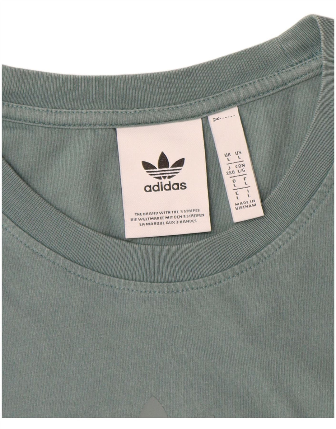 Ανδρικό T-Shirt Adidas Top μεγάλο μπλε βαμβακερό