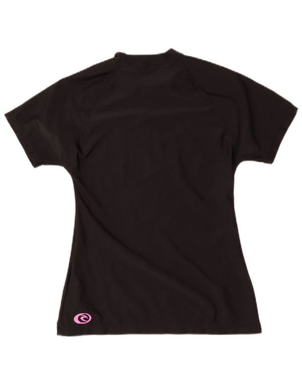 Γυναικείο γραφικό μπλουζάκι Rip Curl Top US 12 Large Black Polyamide