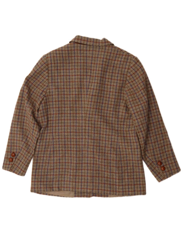 Bogner Γυναικείο μπουφάν blazer 3 κουμπιών UK 14 Large Green Check
