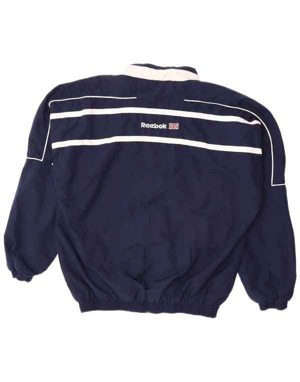 Ανδρική φόρμα με γραφικά Reebok Top Jacket Large Navy Blue Colourblock