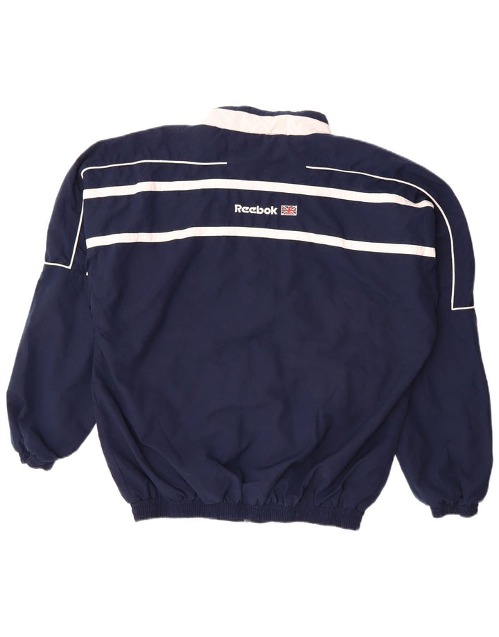 Ανδρική φόρμα με γραφικά Reebok Top Jacket Large Navy Blue Colourblock