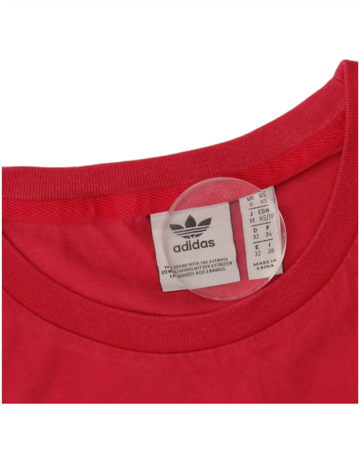 Γυναικείο γραφικό μπλουζάκι ADIDAS Top UK 6 XS Pink