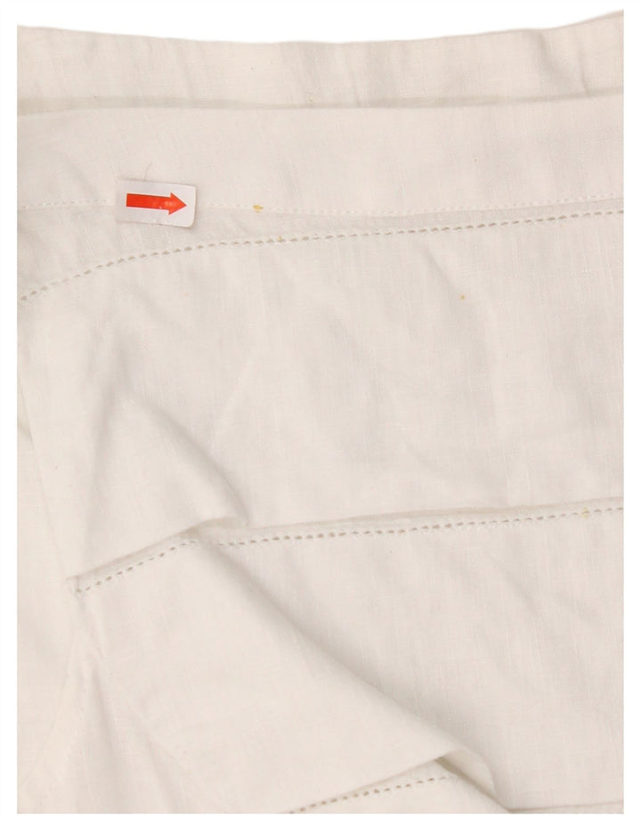 NARACAMICIE Γυναικεία Αμάνικη Μπλούζα Τοπ UK 8 Small White