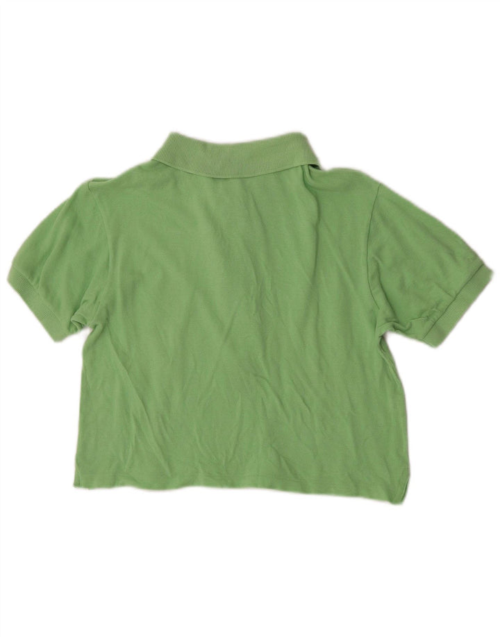 Lacoste Γυναικείο πουκάμισο Polo Crop Μέγεθος 40 Μεσαίο πράσινο βαμβακερό