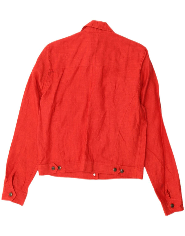 Γυναικείο Blunauta Crop Loose Fit Bomber Jacket UK 6 XS Red Lenn