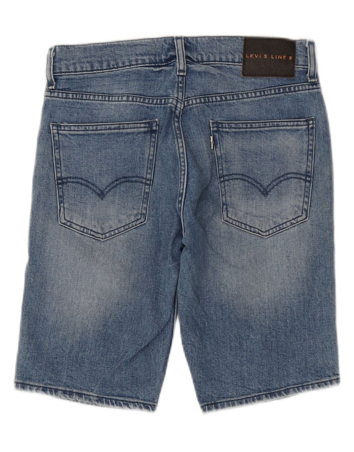 Γυναικείο τζιν σορτς Levi's Line 8 W28 Βαμβακερό μεσαίο μπλε