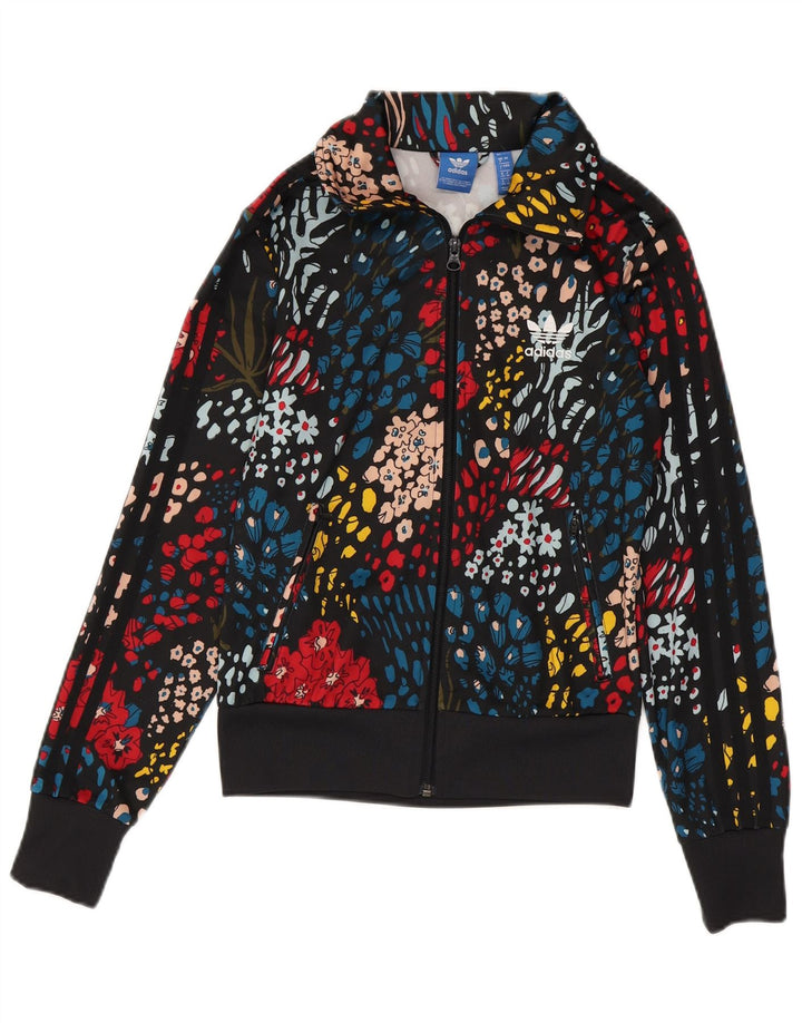 Adidas Γυναικεία φόρμα 3D Arc Top Jacket UK 8 Small πολύχρωμα Floral