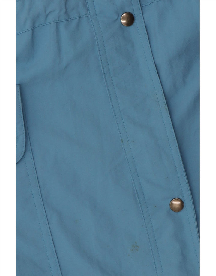 Γυναικείο Tactel Hooded Oversized Windbreaker Coat UK 10 Small Blue Polyamide