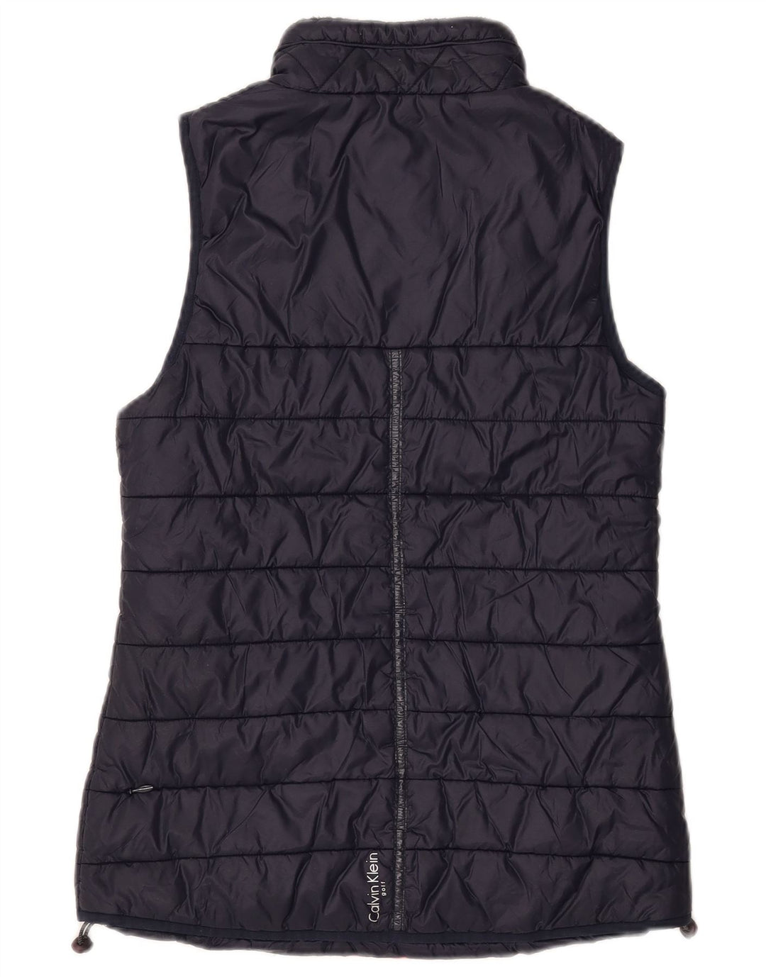 Calvin Klein Γυναικείο Gilet UK 10 Small Navy Blue Nylon