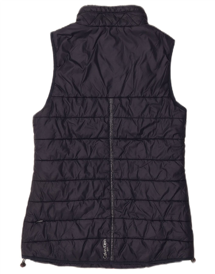 Calvin Klein Γυναικείο Gilet UK 10 Small Navy Blue Nylon
