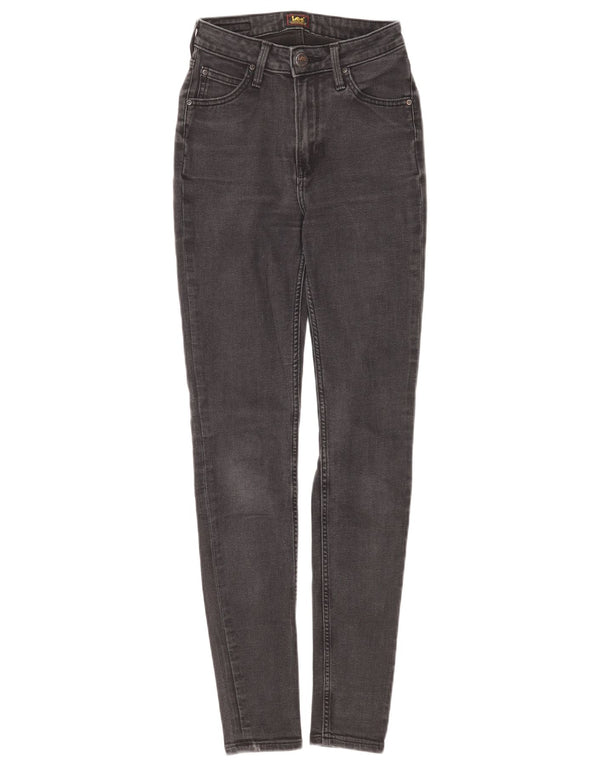 Lee Womens Ivy Skinny Jeans W26 L33 Γκρι βαμβακερό