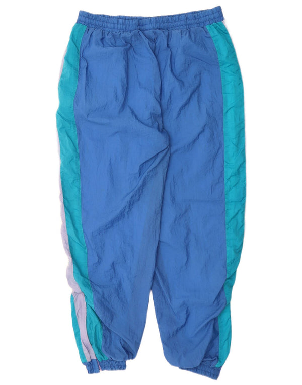 Vintage ανδρική φόρμα παντελόνι Joggers XL Blue Colourblock Polyamide