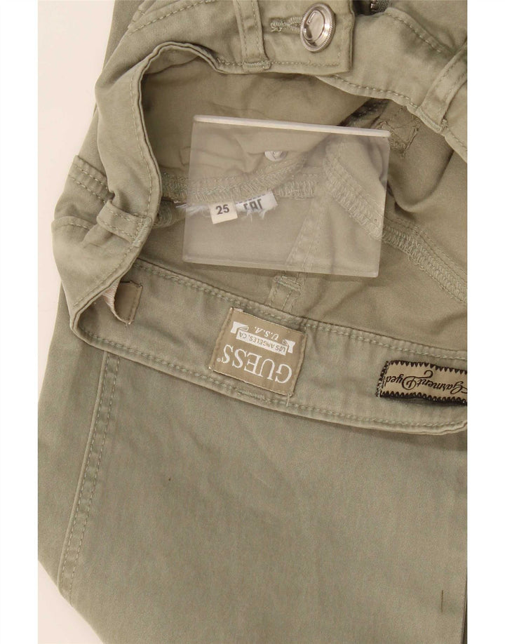 Guess Γυναικείο ψηλό ψηλό μποτάκι τζιν W25 L31 Πράσινο