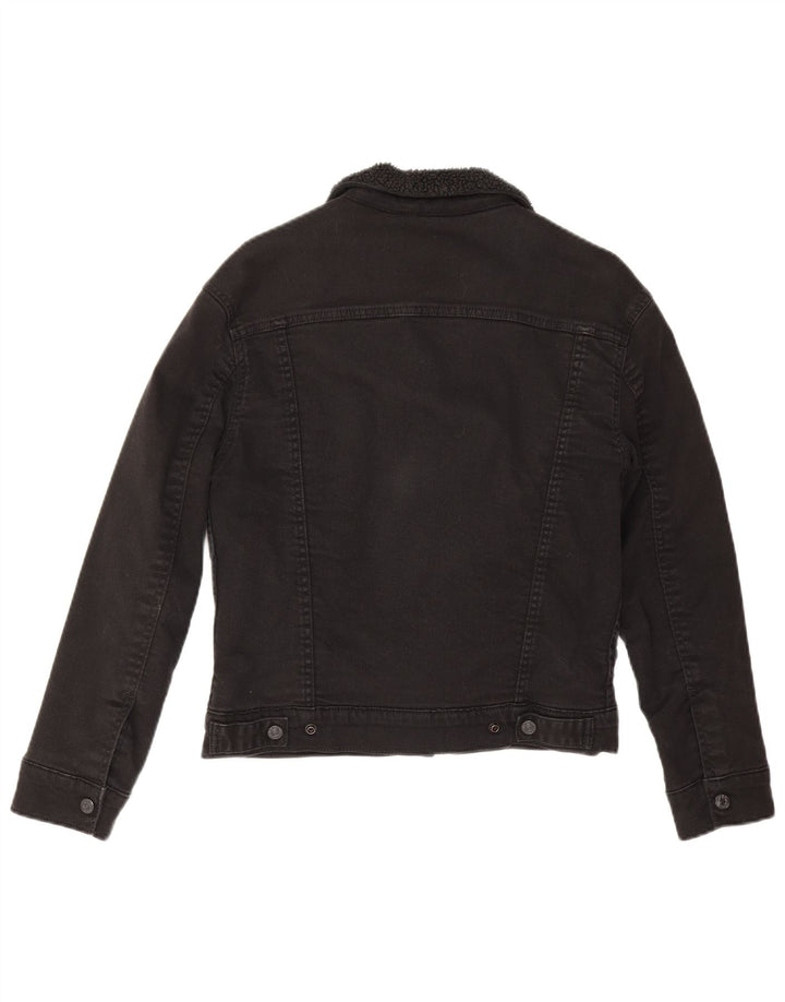 Γυναικείο τζιν σακάκι Levi's Sherpa UK 6 XS μαύρο βαμβακερό