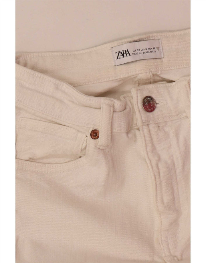 Zara Γυναικείο Τζιν EU 32 2XS W22 L26 Λευκό