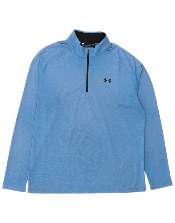 Ανδρική φόρμα πουλόβερ με φερμουάρ Under Armour Top Large Blue Polyester