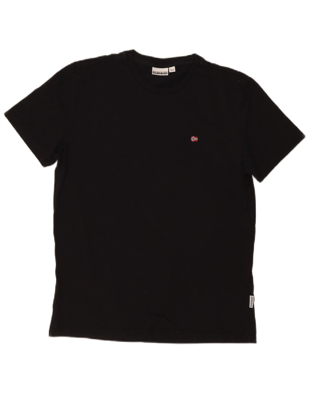 Ανδρικό T-Shirt Napapijri Top Μεσαίο μαύρο βαμβακερό
