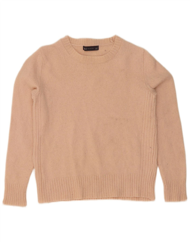 Marks & Spencer Γυναικείο πουλόβερ με λαιμόκαυστο UK 10 Small Pink