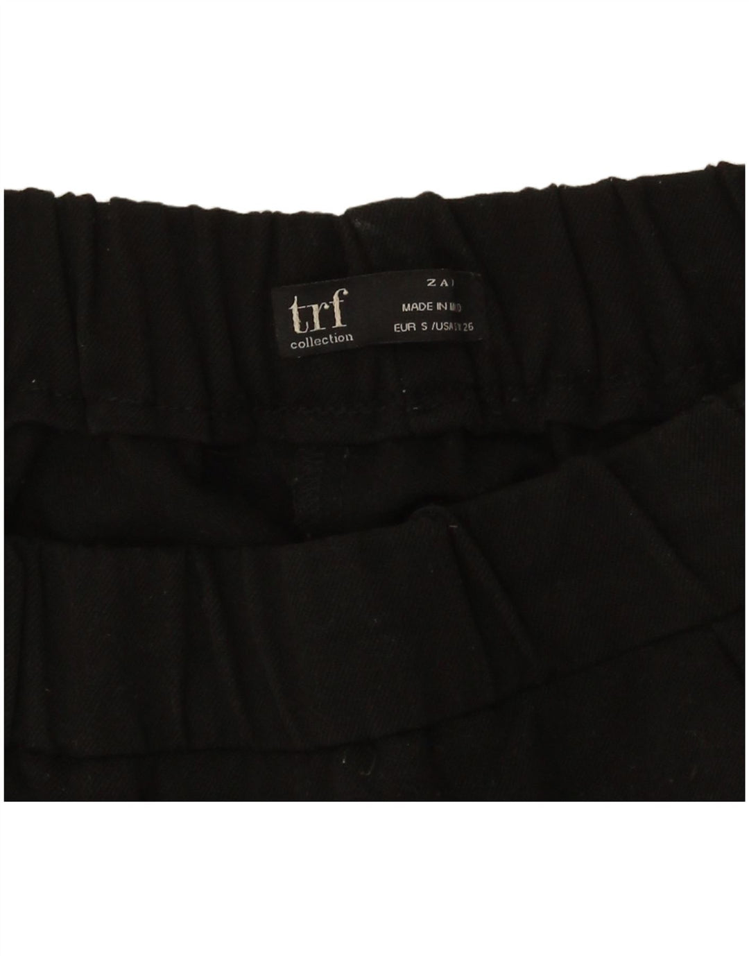 Zara Γυναικείο Slim Cropped Παντελόνι Small W26 L24 Black