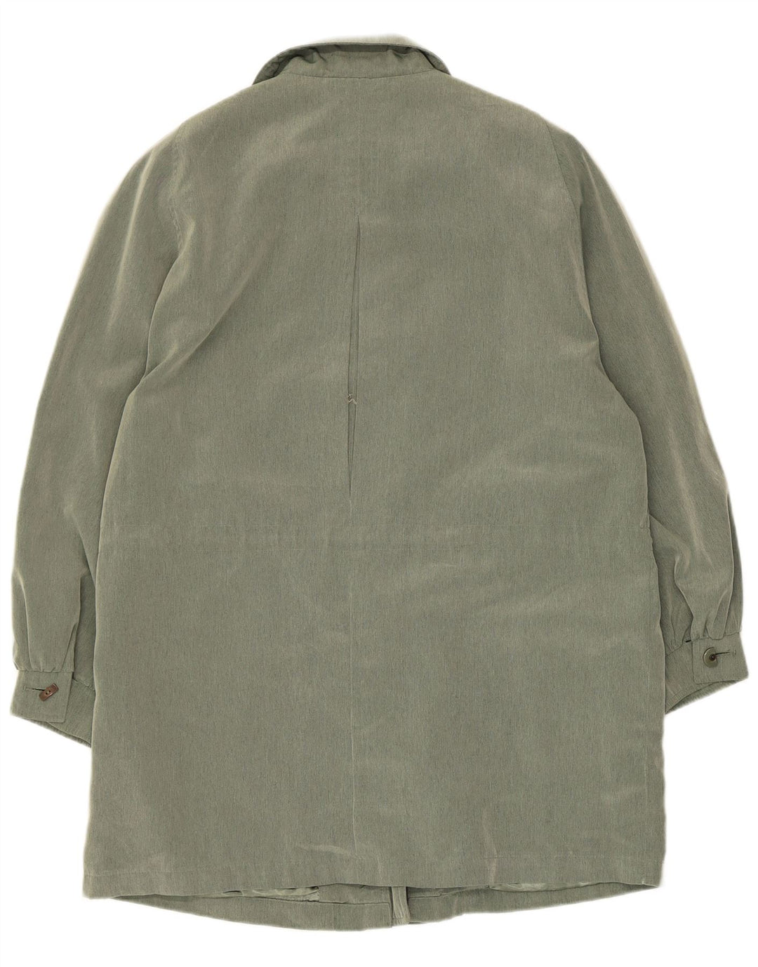 Vintage γυναικείο πανωφόρι UK 14 Large Green Polyester