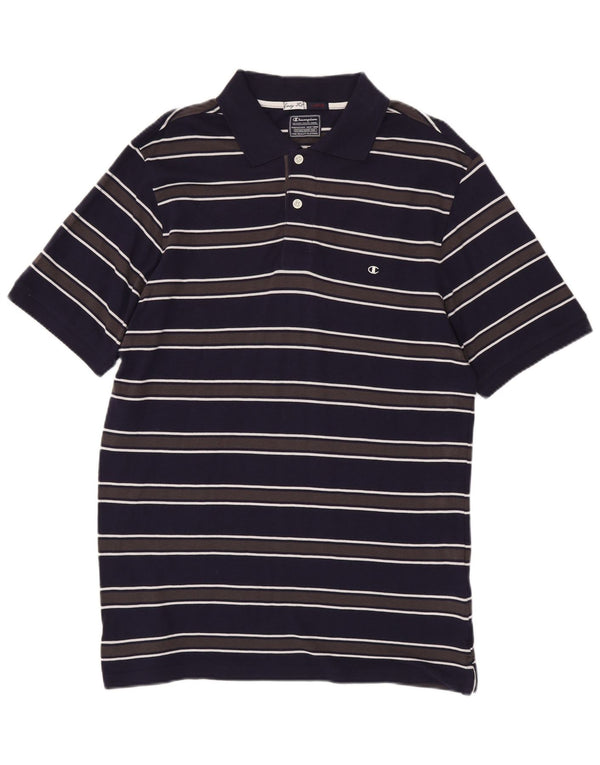 Ανδρικό μπλουζάκι πόλο Champion Easy Fit, Μεγάλο μπλε ναυτικό, βαμβακερό ριγέ