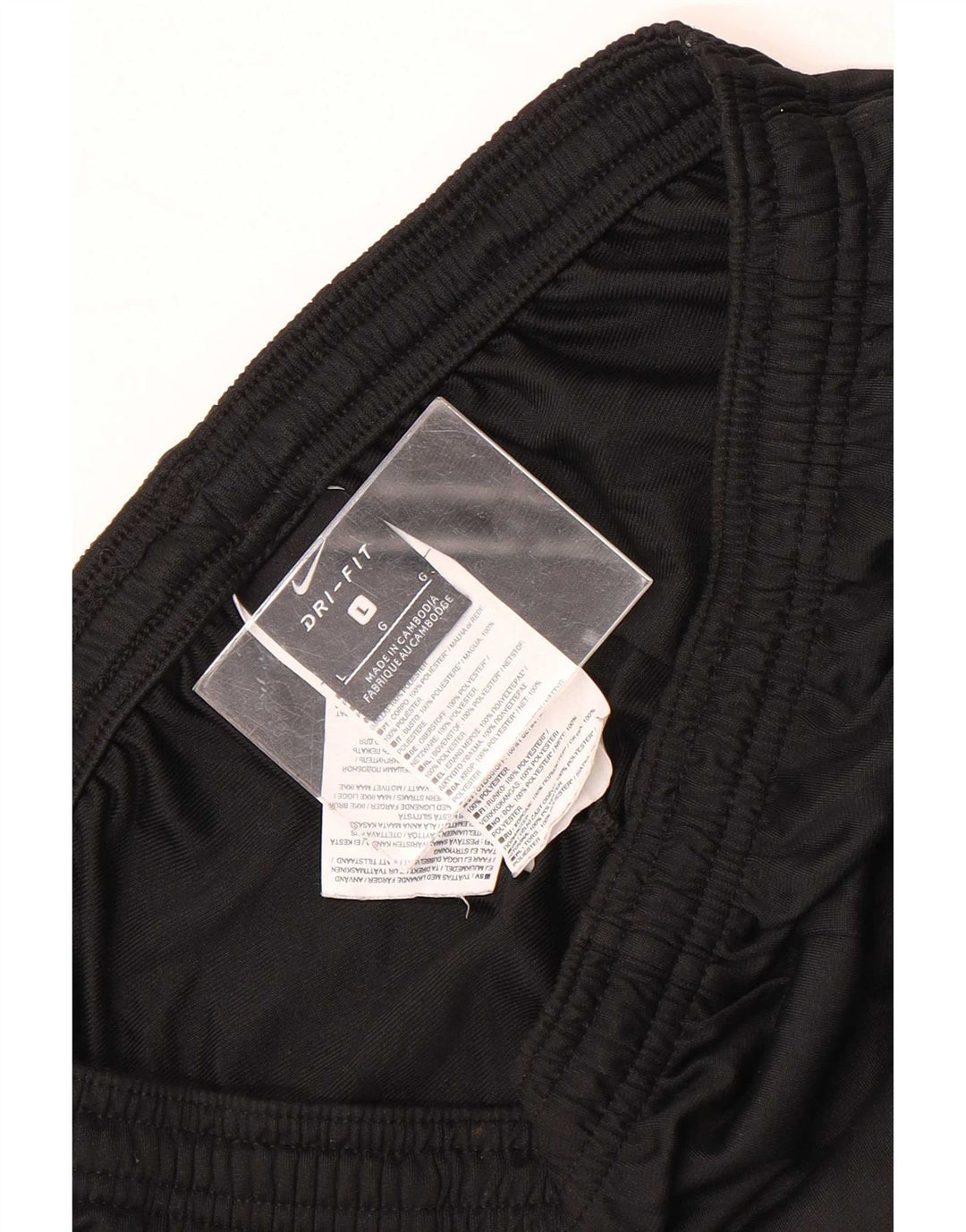 Ανδρικό παντελόνι αθλητικής φόρμας Nike Dri Fit μεγάλο μαύρο πολυεστέρα