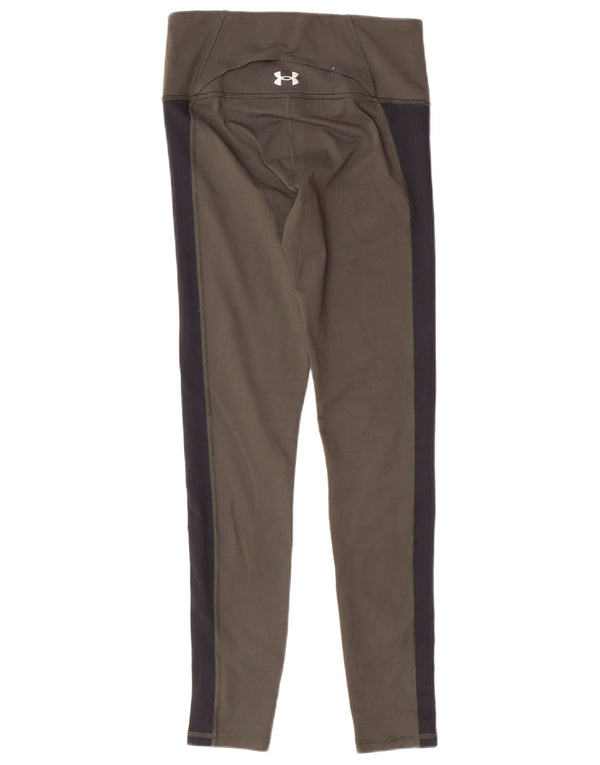 UNDER ARMOR Γυναικεία κολάν UK 10 Small Khaki Colorblock Πολυεστέρας