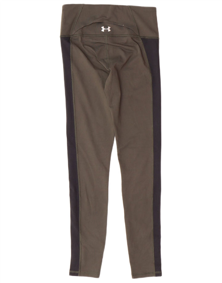 UNDER ARMOR Γυναικεία κολάν UK 10 Small Khaki Colorblock Πολυεστέρας