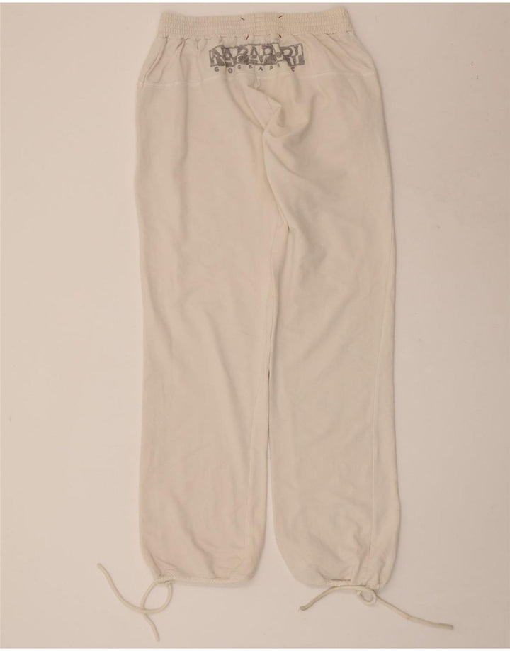 NAPAPIJRI Γυναικεία αθλητική φόρμα γραφικών παντελόνι Joggers UK 12 Medium White