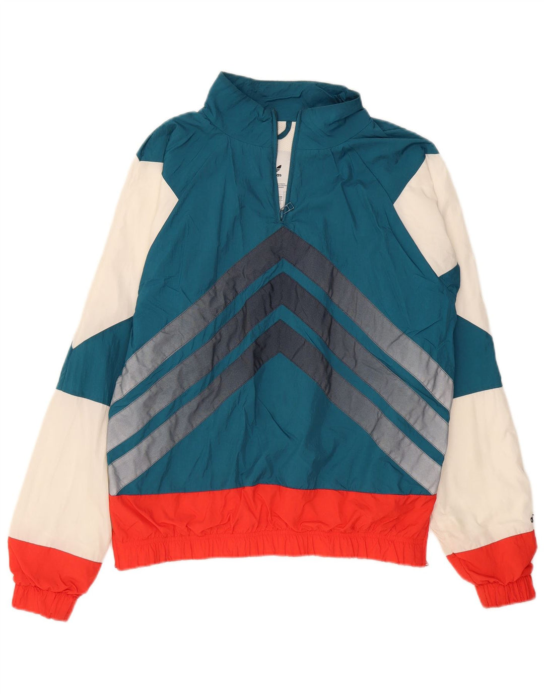 Ανδρικό πουλόβερ φόρμας ADIDAS Top Jacket Small Blue Colorblock Nylon