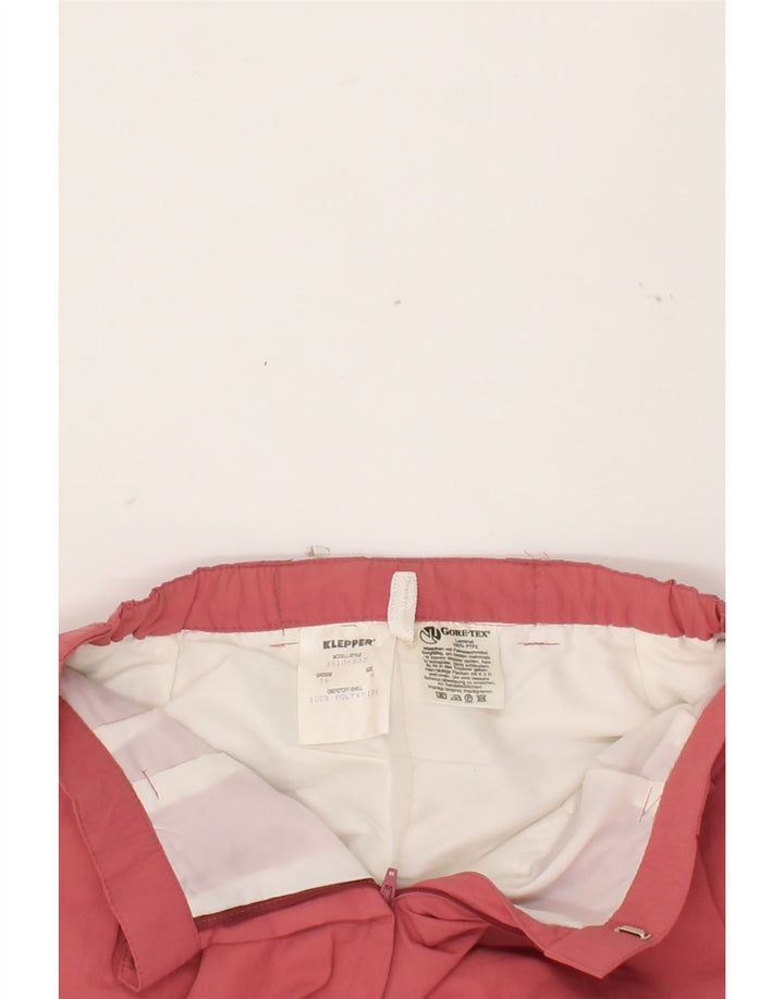 KLEPPER Womens Pegged Chino Trousers US 6 Medium W26 L29 Pink Polyester Vintage Klepper and Second-Hand Klepper from Messina Hembry 
