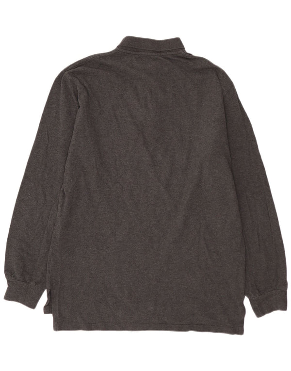 POLO RALPH LAUREN Ανδρικό μακρυμάνικο πουκάμισο polo βαμβακερό μεσαίο γκρι