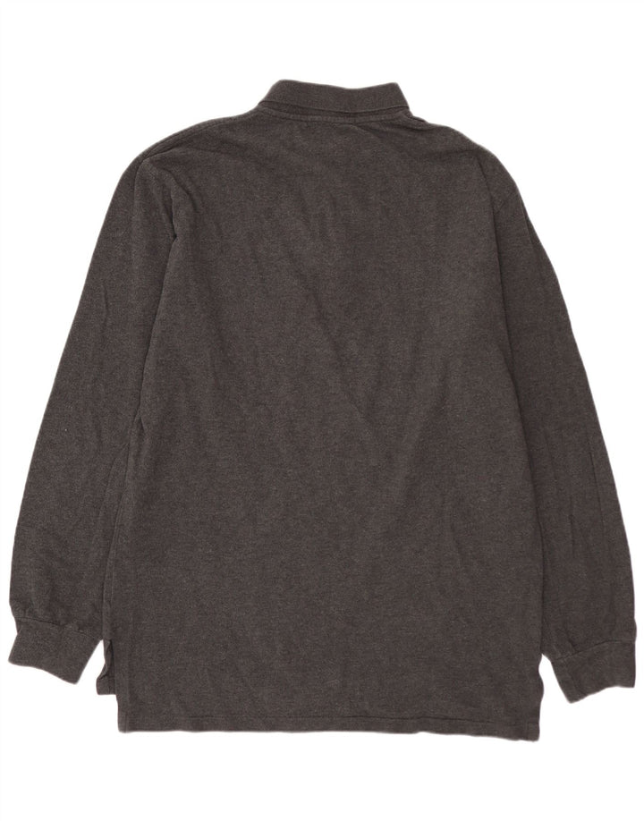 POLO RALPH LAUREN Ανδρικό μακρυμάνικο πουκάμισο polo βαμβακερό μεσαίο γκρι