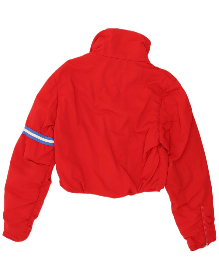 Vintage Γυναικείο Crop Padded Jacket EU 38 Medium Red Polyamide